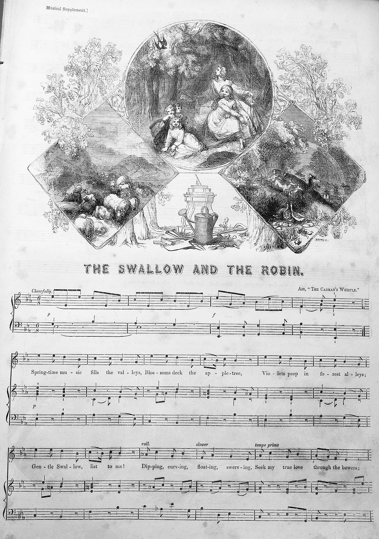 The swallow and the robin may 1 1852